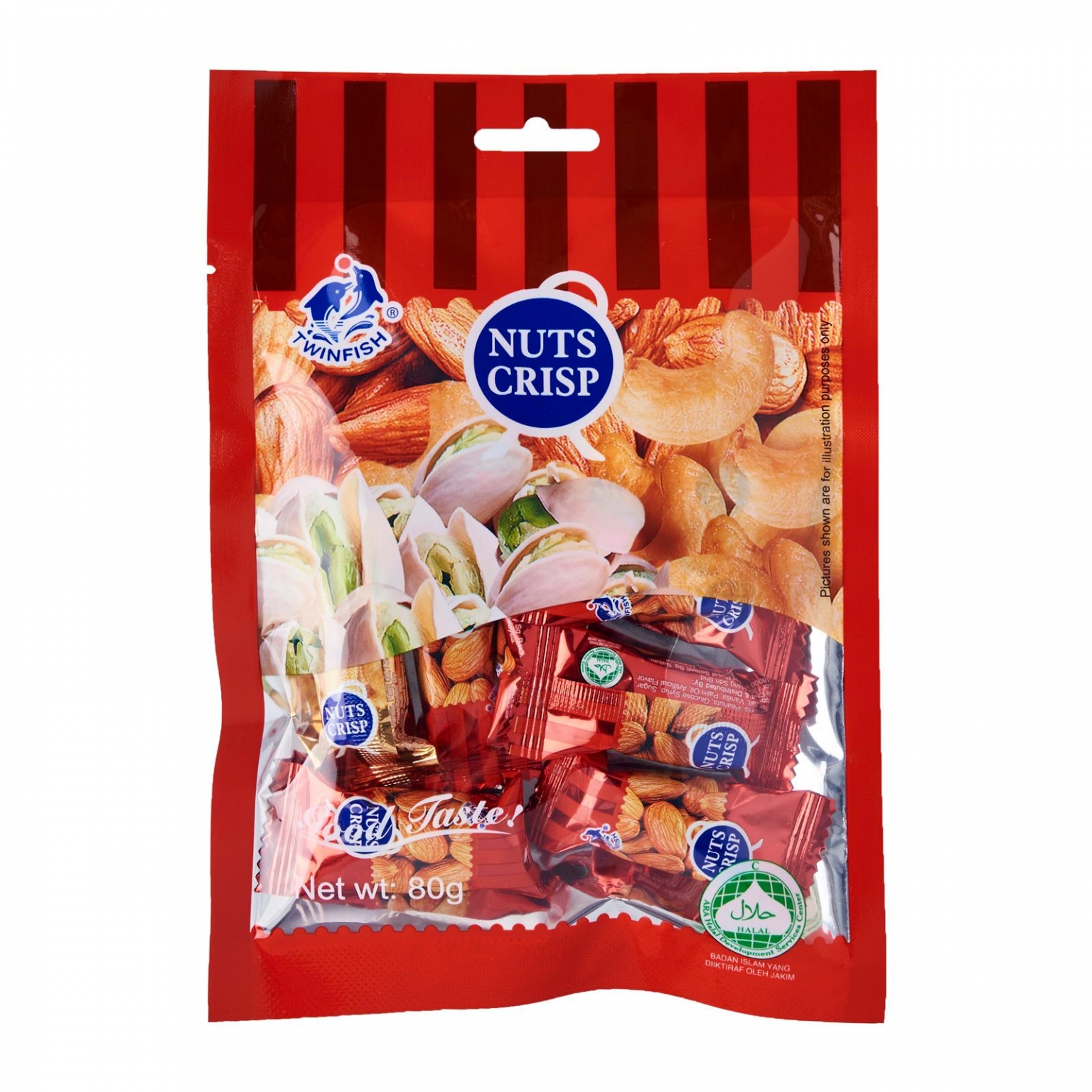 Twinfish Nuts Crisp Assorted Nuts Candy 250g 双鱼牌酥心糖贡糖花生糖 250g