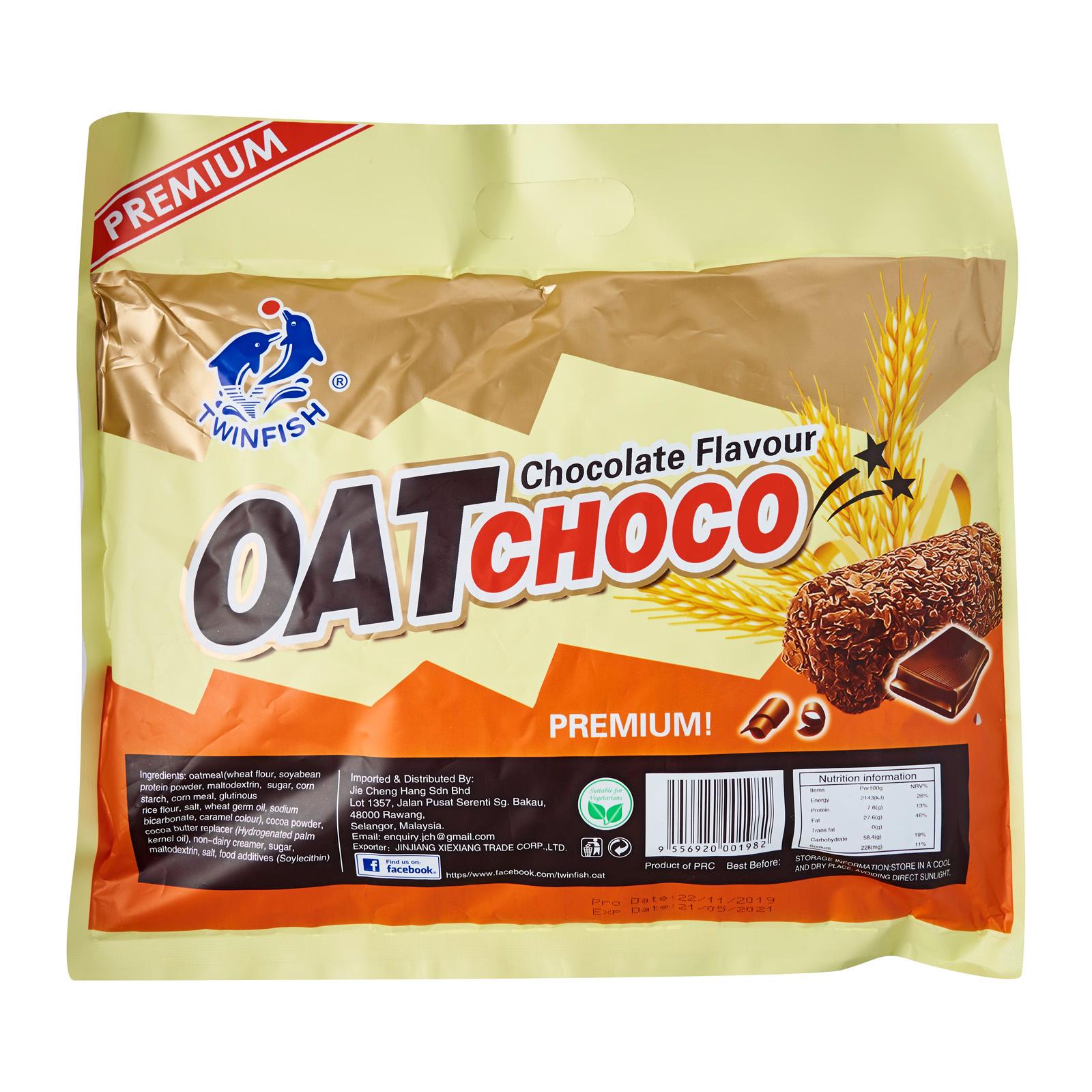 Twinfish Oat Choco Chocolate Flavour 400g 双鱼牌燕麦饼巧克力味 400g